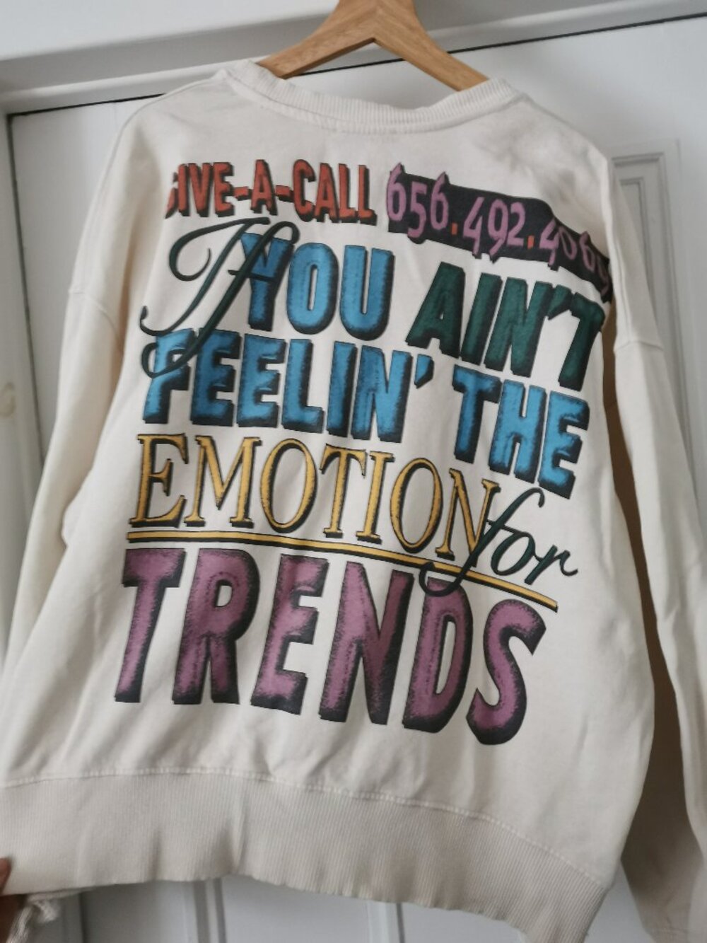 Graphic crewneck sweatshirt
